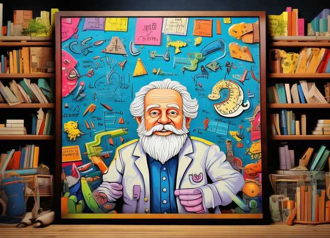 数学家的故事儿童手抄报，数学家的故事手抄报模板简单