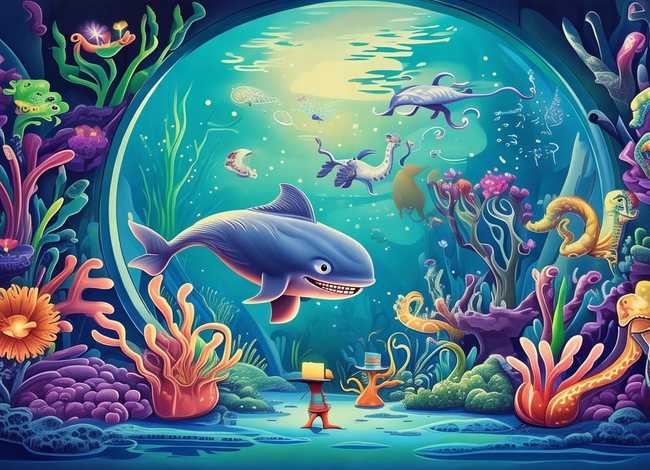 关于海洋馆的儿童故事，海洋馆的故事绘本图片
