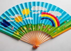 扇子画儿童画简单 - 扇子画儿童画简单又漂亮