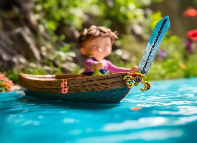 刻舟求剑成语故事儿童版图片；刻舟求剑的成语故事图片