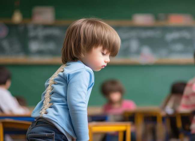 儿童驼背的后果故事、儿童驼背的样子