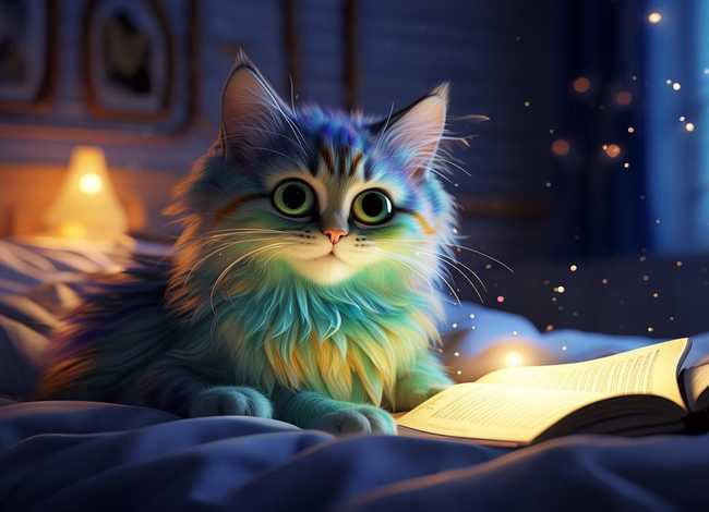 儿童睡前故事在线听会变色的孔雀（睡前故事会变颜色的小猫）