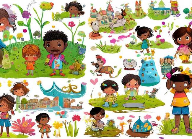 儿童图片插画，儿童图片插画大全