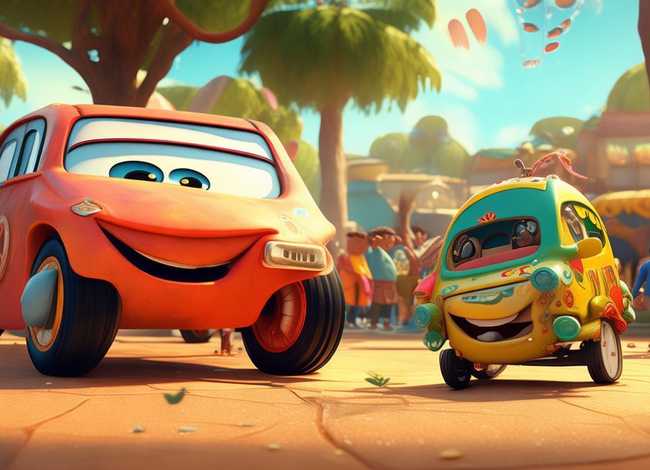 大汽车和小汽车儿童故事，大汽车和小汽车故事绘本