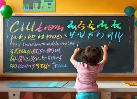 关于儿童节的古诗 - 关于儿童节的古诗七言粉笔字帖