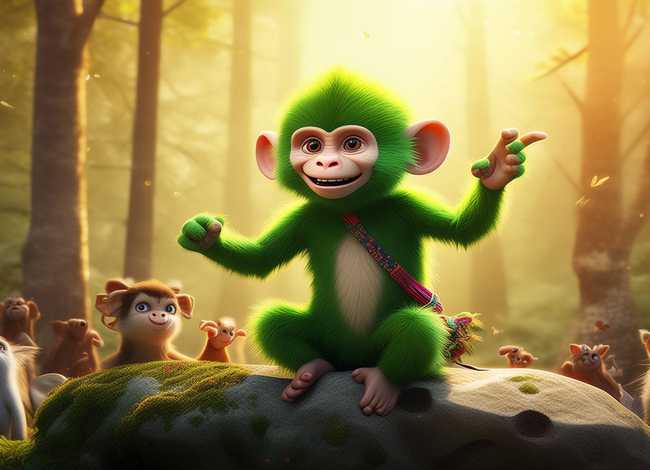 儿童睡前故事猴子吹牛，吹牛的小猴子的故事