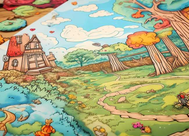 涂色故事书 涂色故事书打印模板