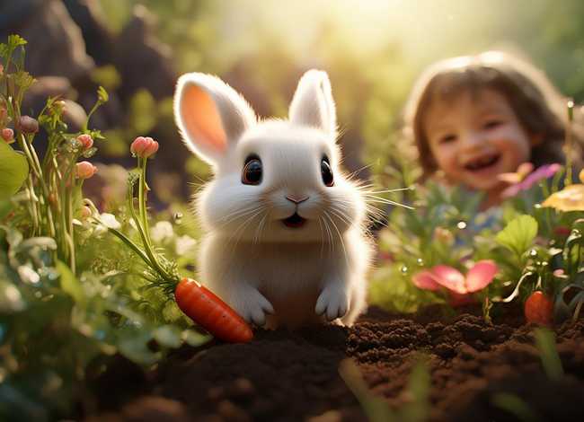 儿童故事小兔子拔萝卜 小兔子拔萝卜幼儿故事