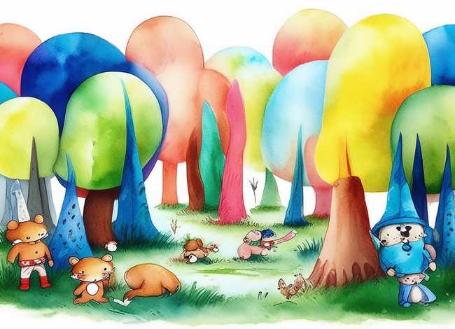 儿童水彩故事书，儿童水彩画书