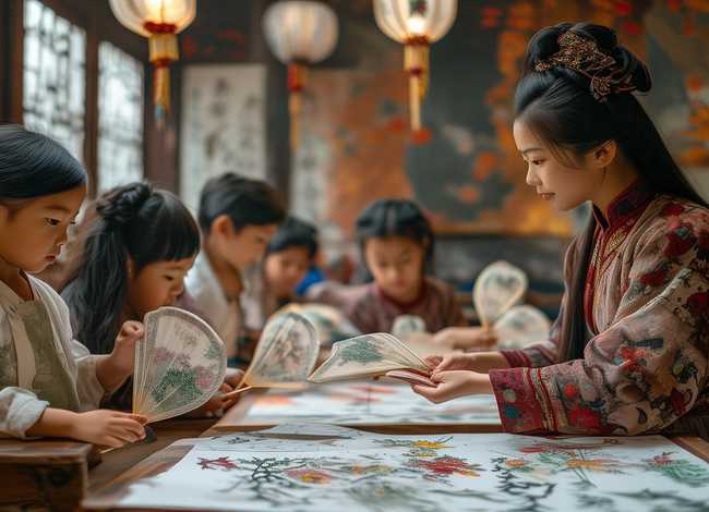 扇子画儿童古风教学 - 扇子画儿童古风教学大全