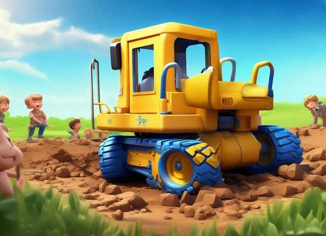 挖土机的故事视频儿童 - 挖土机工作视频故事机工作视频