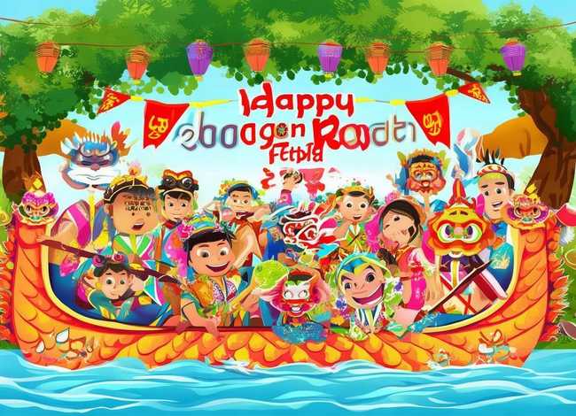 儿童端午节海报，儿童端午节海报素材