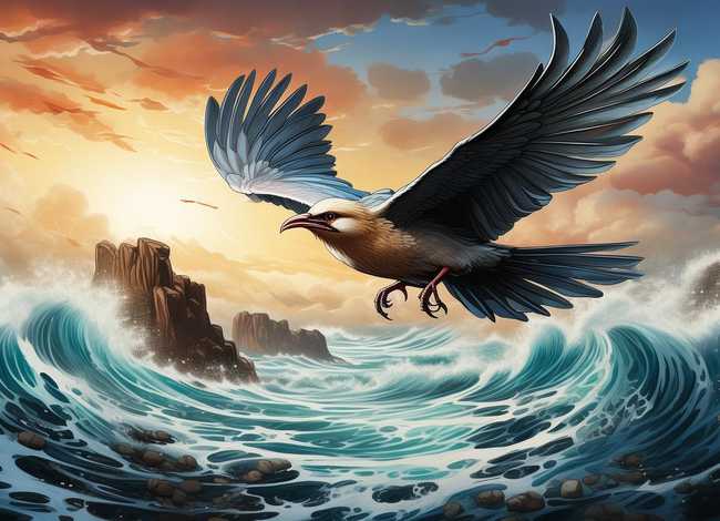 神话故事精卫填海绘本绘画 神话故事精卫填海绘本绘画图片大全