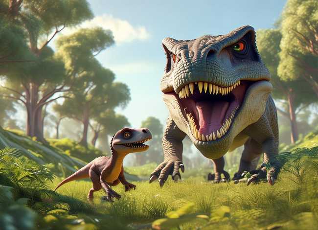 小甲龙和霸王龙的故事视频；小甲龙和霸王龙的故事视频大全