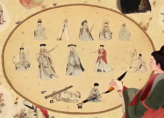 团扇绘画历史人物教程；团扇绘画历史人物教程大全