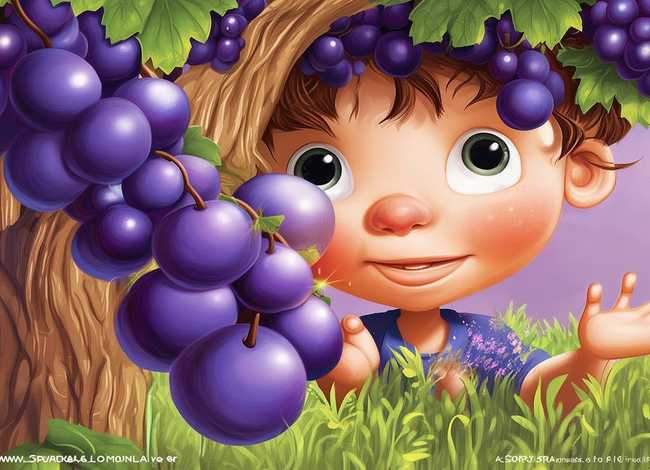 一串紫葡萄儿童故事；一串紫葡萄的故事绘本