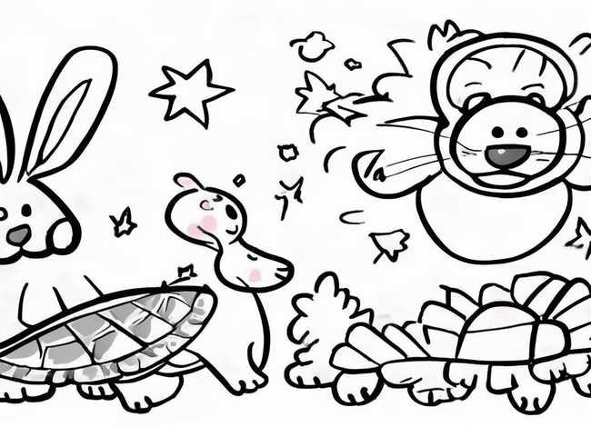儿童画简单动物；儿童画简单动物简笔画