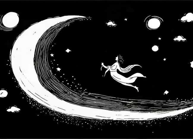 嫦娥奔月神话小报简笔画（嫦娥奔月神话故事手抄报简笔画）