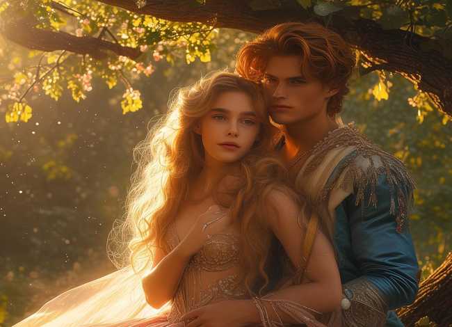 儿童故事美丽的公主和王子在一起，我想听公主和王子在一起的故事