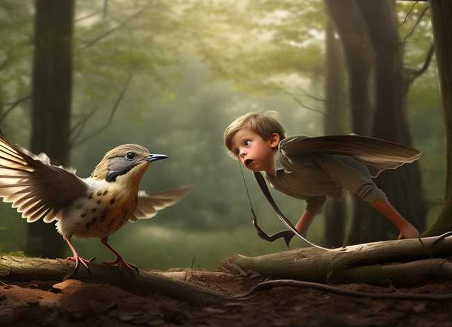 儿童惊弓的故事 - 讲惊弓之鸟的故事