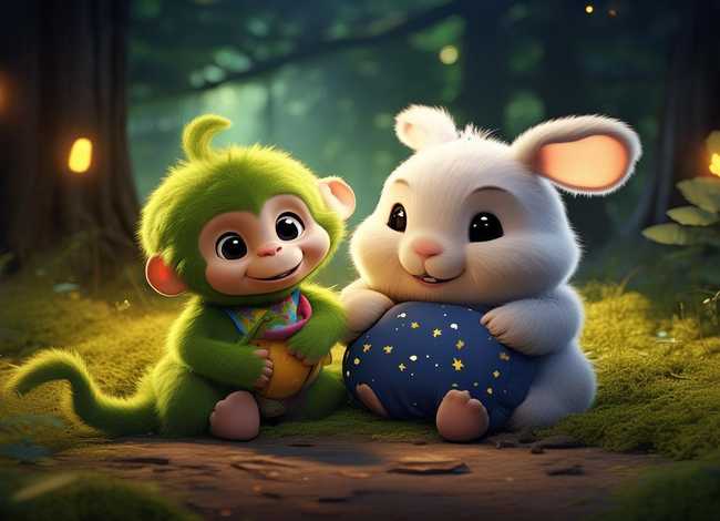 少儿睡前故事小猴;少儿睡前故事小猴和小兔 少儿睡前故事小猴;少儿睡前故事小猴和小兔