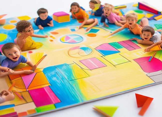 儿童几何图形故事书，儿童快乐学画·几何图形画书籍