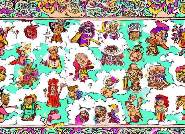 世界神话故事手抄报图片大全简单；世界神话故事手抄报图片大全简单又漂亮