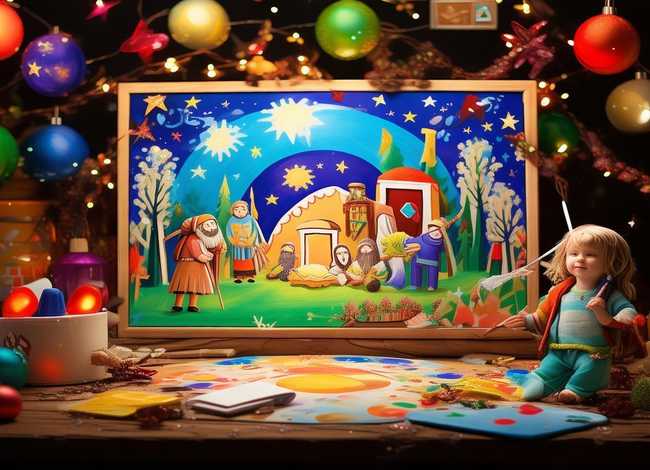 儿童创意画圣诞主题圣诞节的来历；圣诞节为主题的儿童画