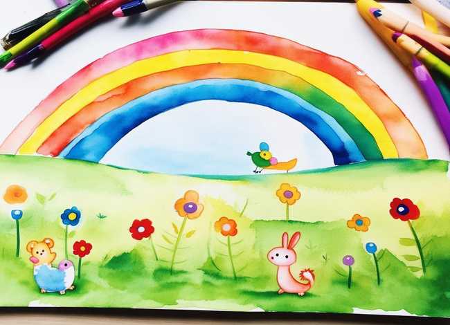 儿童水彩画简单图片 - 儿童水彩画图片大全简单图片大全 入门