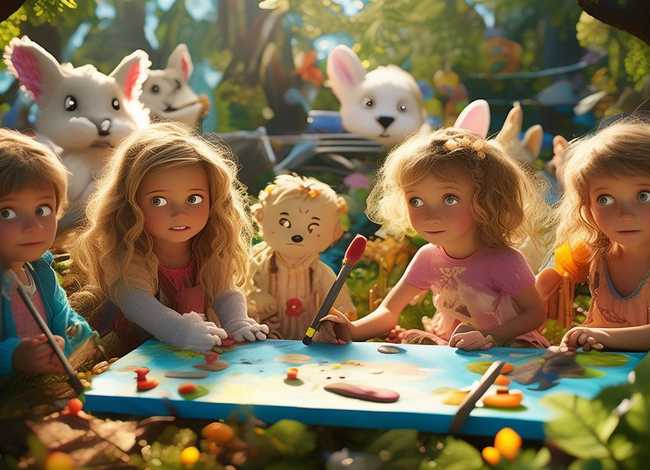 寓言故事3岁儿童画，寓言故事幼儿画