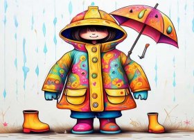 儿童雨衣的图片 - 儿童雨衣的图片简笔画