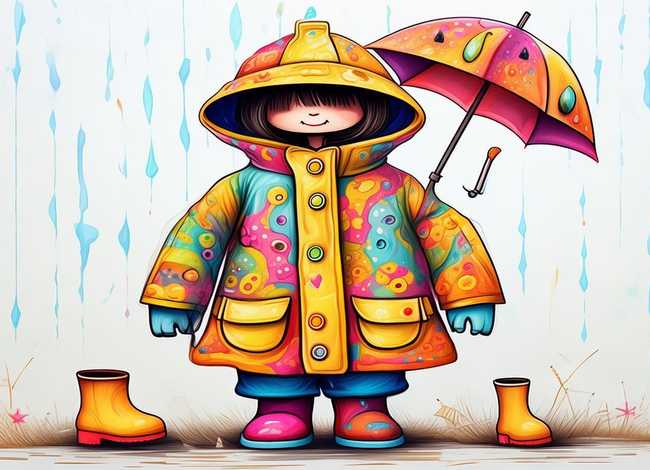 儿童雨衣的图片 - 儿童雨衣的图片简笔画