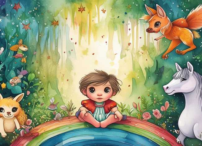童话故事儿童主题画 儿童童话故事主题画