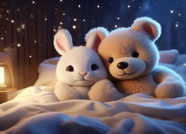 儿童故事视频小熊和小兔 睡前故事小熊和小兔子