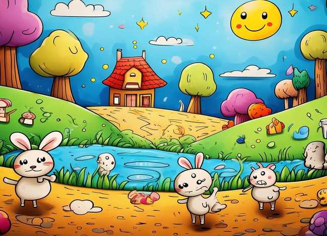 儿童简笔画故事、简笔画幼儿故事