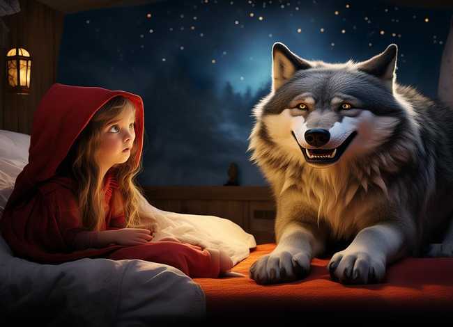 小红帽和大灰狼儿童睡前童话故事 - 小红帽和大灰狼的故事睡前故事 小红帽和大灰狼儿童睡前童话故事 - 小红帽和大灰狼的故事睡前故事