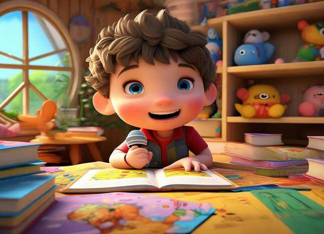 讲故事儿童视频模板；讲故事幼儿视频