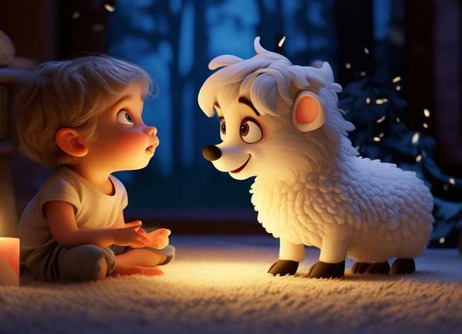 儿童故事狼和小羊图片 睡前故事幼儿故事大全狼和小羊