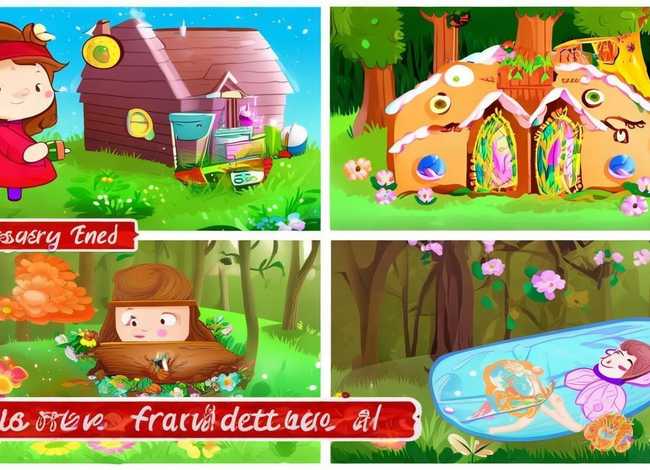 四幅童话故事简笔画四年级（童话故事简笔画四年级）