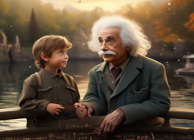 儿童爱因斯坦在桥上的故事，爱因斯坦在桥上的故事