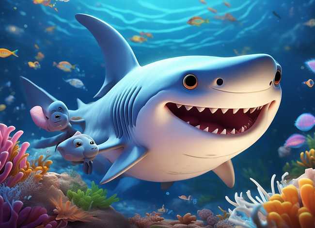 鲨鱼的故事儿童睡前故事（鲨鱼的幼儿睡前故事）