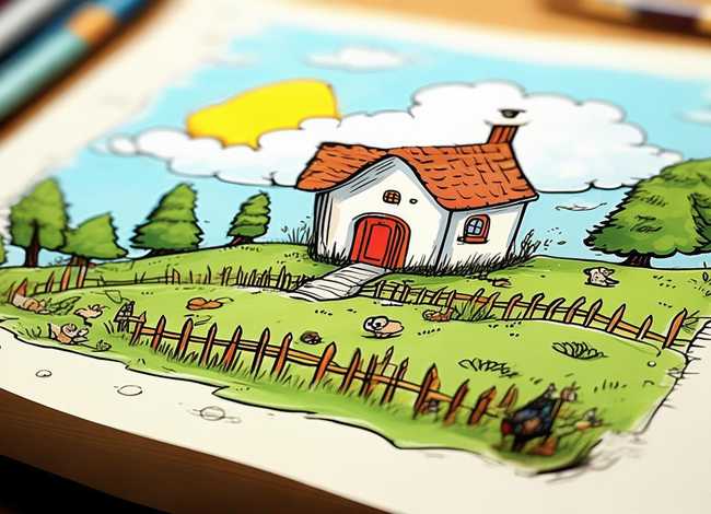 绘本故事带图简笔画（绘本故事带图简笔画带房子的）