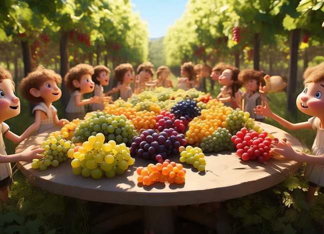 关于葡萄的儿童小故事 - 关于葡萄的幼儿故事