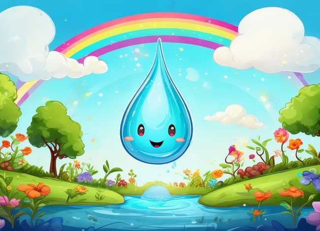 水滴的故事幼儿园；幼儿园水滴的旅行故事图片