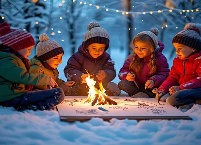 冬天儿童画故事创编 冬天的故事幼儿画