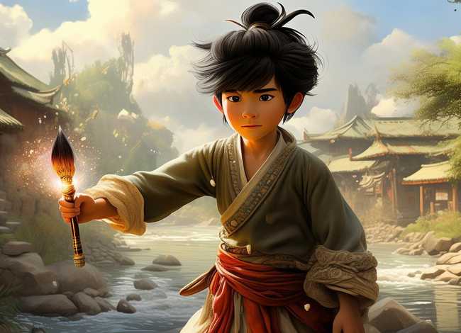 神笔马良故事的图画，神笔马良的故事 图画