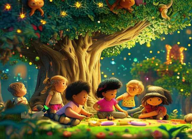 童话森林儿童画 - 童话森林儿童画图片大全