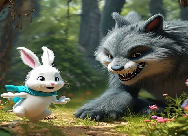 儿童故事大全大灰狼和小白兔，幼儿故事大全小白兔和大灰狼