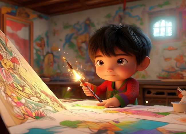 儿童神笔马良故事（神笔马良幼儿故事）