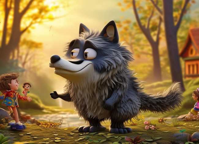 大灰狼儿童故事 少儿大灰狼的故事